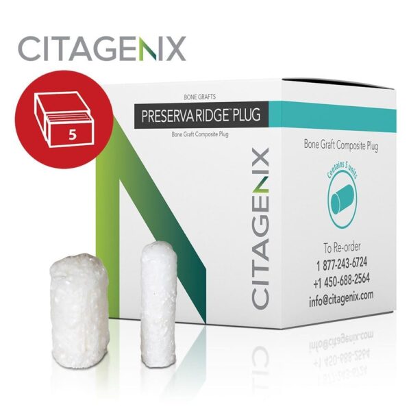 Citagenix PreservaRidge Plug, 10x20mm; 6x25mm - 5pk (PRPREG; PRPSLM)