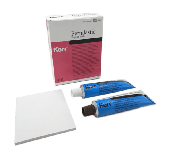 Kerr Permlastic Regular Body STD Impression Material Kit Tubes & Mixing Pad 34443