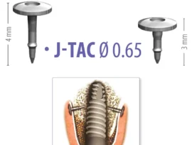 Citagenix Screws and Tacks, J-Tac Ø0.65 Titanium Bone Tacks for Membrane Placements