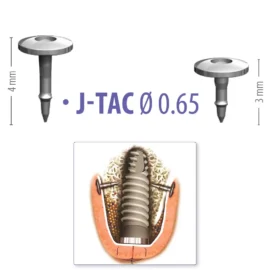 Citagenix Screws and Tacks, J-Tac Ø0.65 Titanium Bone Tacks for Membrane Placements