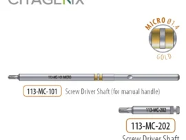Citagenix Micro Driver Shaft; regular or for angle (113-MC-101; 113-MC-202)