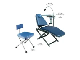 TPC Dental - Portable Dental Chair Package includes Chair, Stool, Light, Tray and Carrying Bags (PC2700)