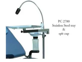 TPC Dental - Stainless Steel Mobile Dental Operatory Spit Funnel and Tray (PC2780)